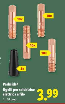 Parkside Ugelli per saldatrice elettrica a filo