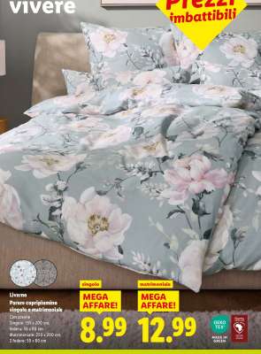Livarno Parure copripiumino singolo o matrimoniale