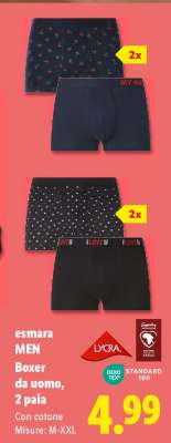 esmara MEN Boxer da uomo, 2 paia