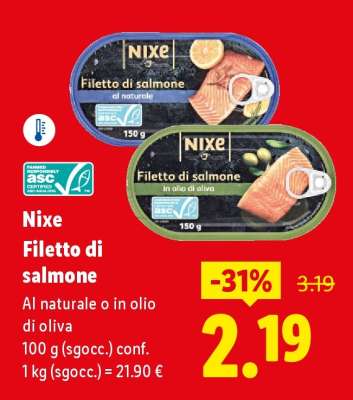 Nixe Filetto di salmone