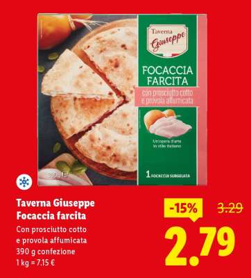 Taverna Giuseppe Focaccia farcita