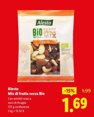 Alesto Mix di frutta secca Bio