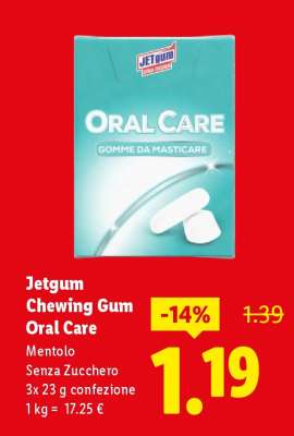 Jetgum Chewing Gum Oral Care