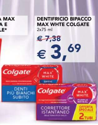 Dentifricio Bipacco Max White Colgate