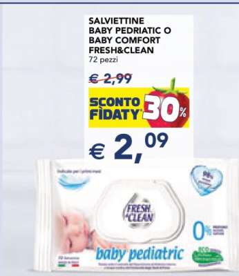 SALVIETTINE BABY PEDIATRIC O BABY COMFORT FRESH&CLEAN
