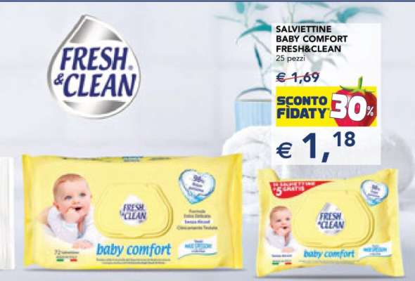 SALVIETTINE BABY COMFORT FRESH & CLEAN