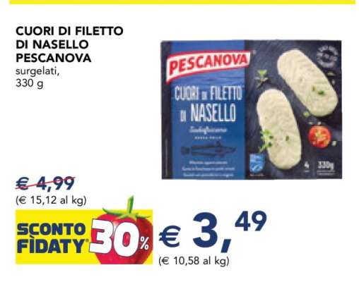 Cuori di Filetto di Nasello Pescanova