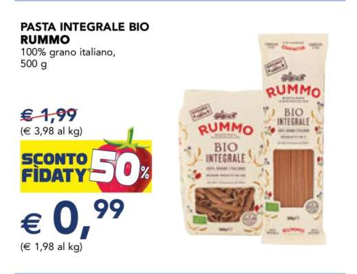 PASTA INTEGRALE BIO RUMMO