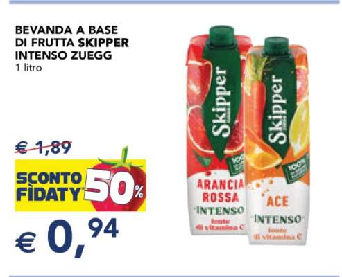BEVANDA A BASE DI FRUTTA SKIPPER INTENSO ZUEGG