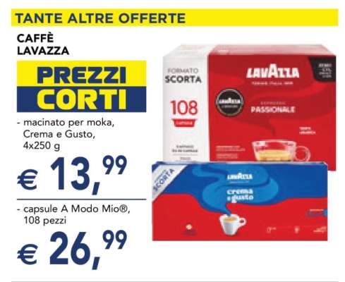 Caffè Lavazza - macinato per moka, Crema e Gusto, 4x250 g