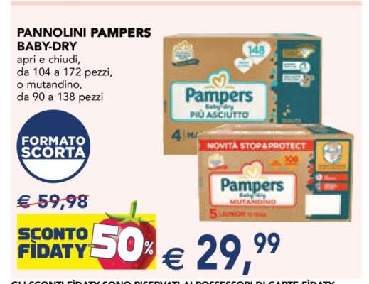 Pannolini Pampers Baby Dry