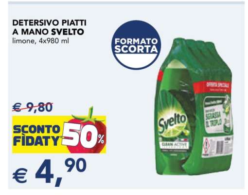 DETERSIVO PIATTI A MANO SVELTO