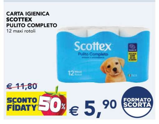 Carta igienica Scottex Pulito Completo
