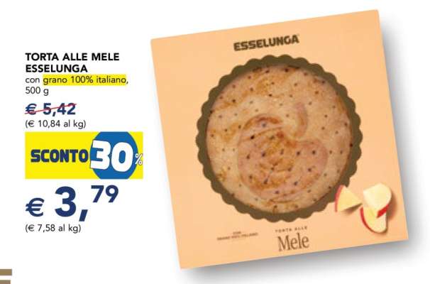 Torta alle mele Esselunga