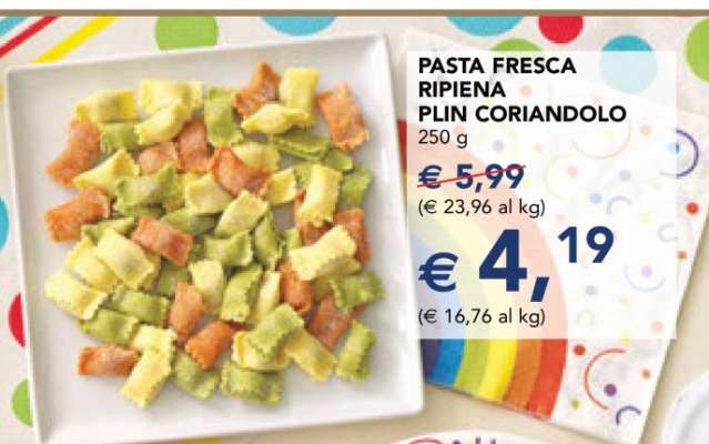 Pasta Fresca Ripiena Plin Coriandolo