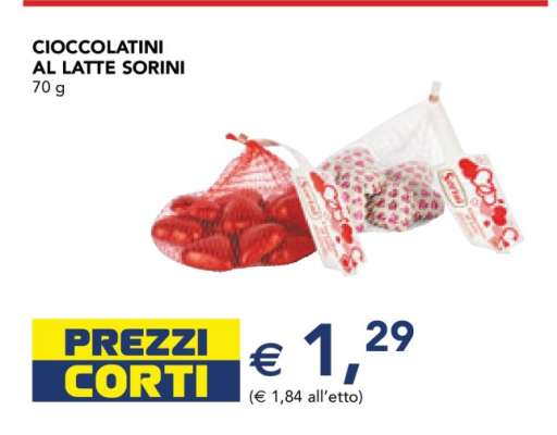 CIOCCOLATINI AL LATTE SORINI