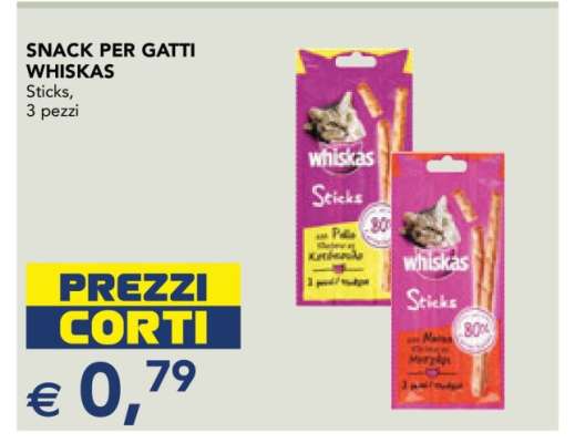 SNACK PER GATTI WHISKAS
