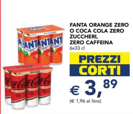 Fanta Orange Zero o Coca Cola Zero
