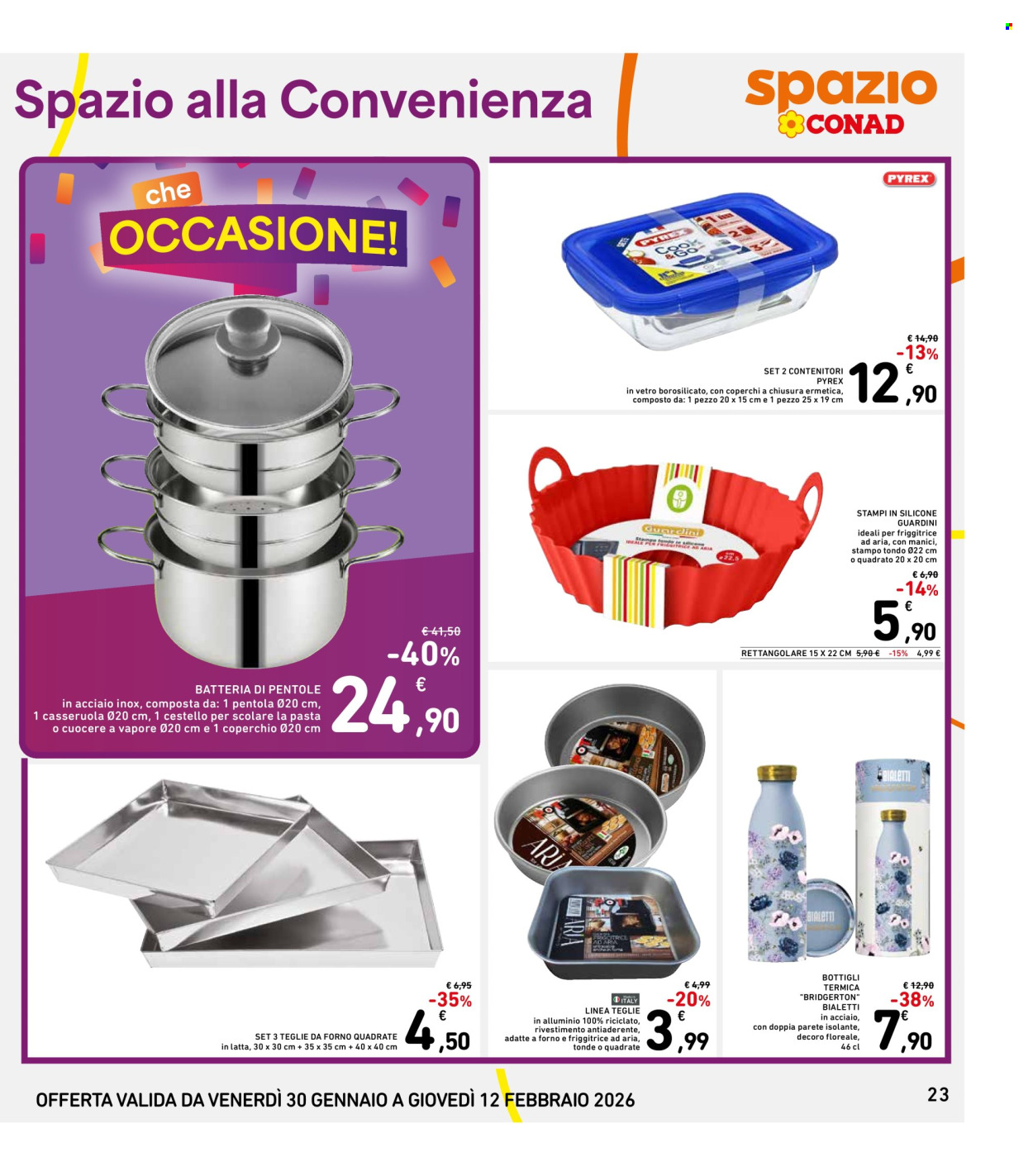 Volantino Spazio Conad - 30/1/2026 - 12/2/2026. Pagina 23