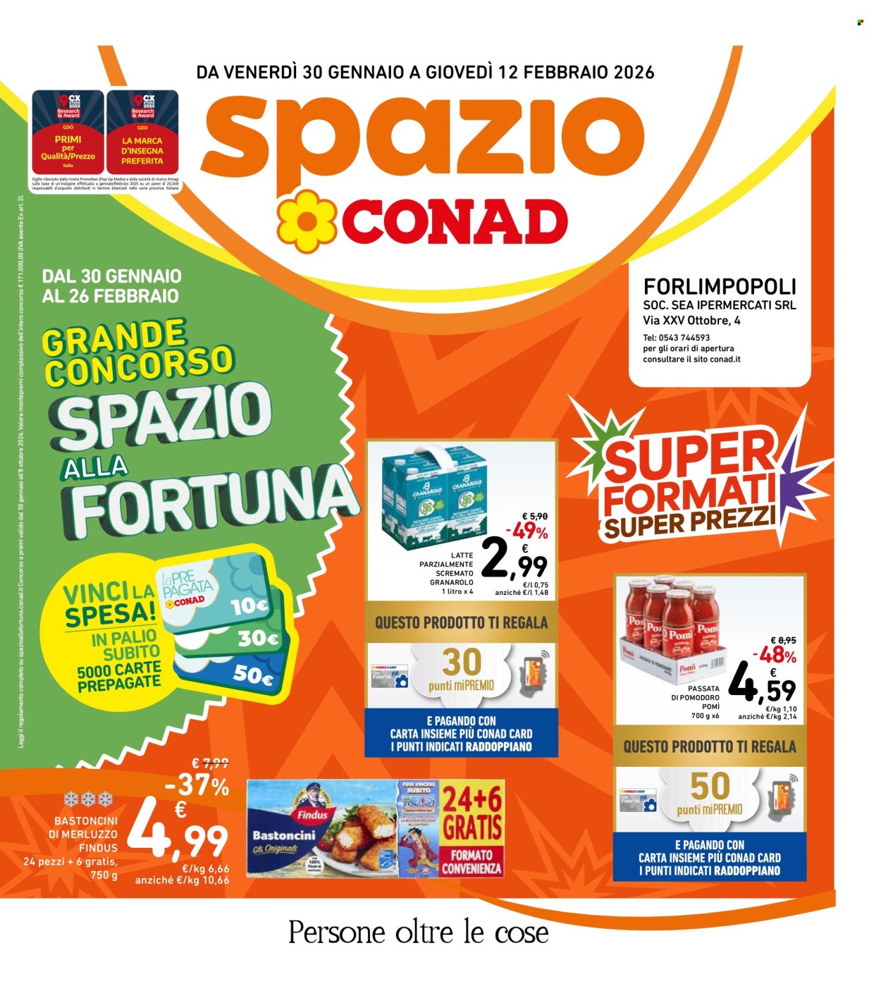 Volantino Spazio Conad - 30/1/2026 - 12/2/2026. Pagina 1