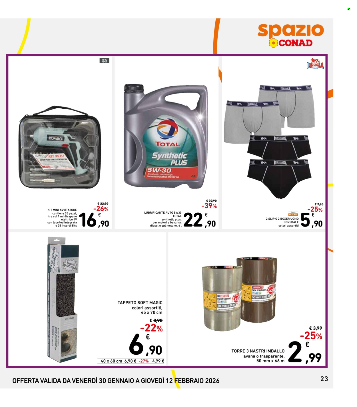 Volantino Spazio Conad - 30/1/2026 - 12/2/2026. Pagina 23