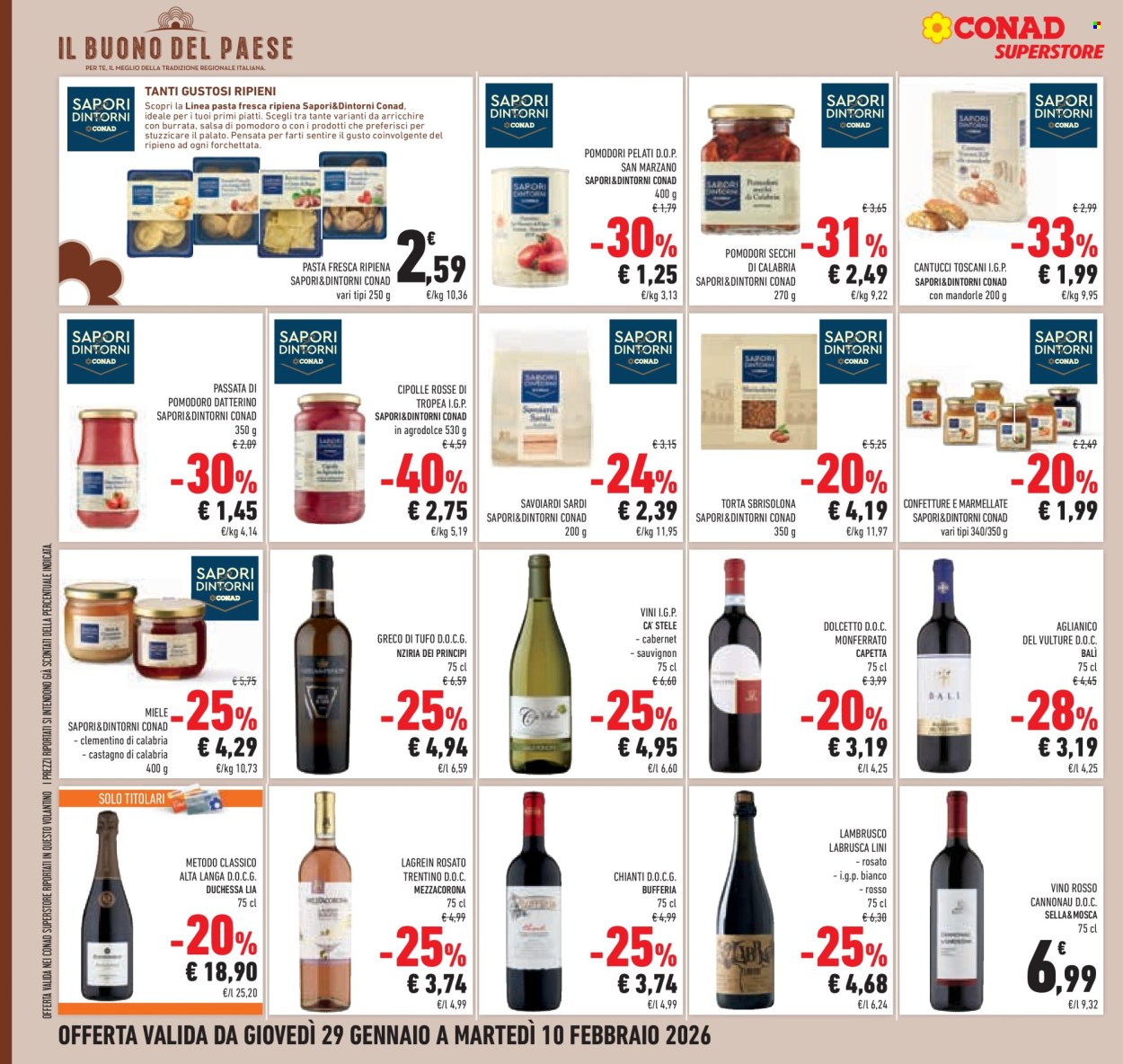 Volantino Conad Superstore - 29/1/2026 - 10/2/2026. Pagina 20