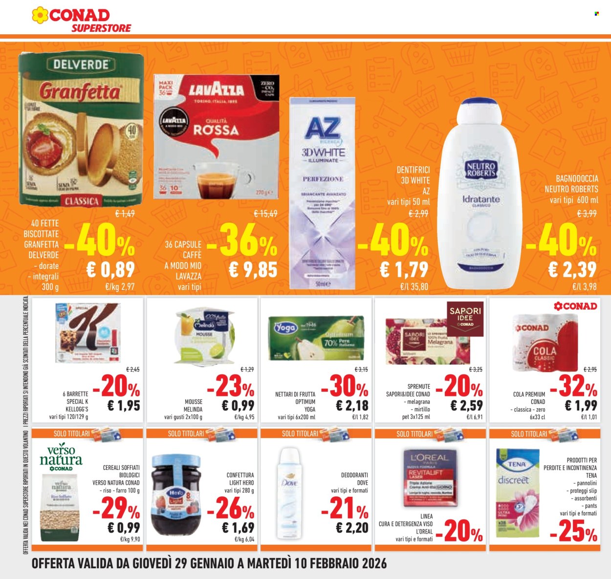Volantino Conad Superstore - 29/1/2026 - 10/2/2026. Pagina 28