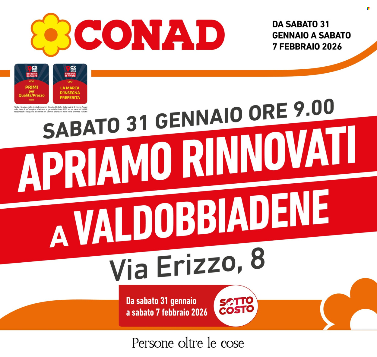 Volantino Conad - 31/1/2026 - 7/2/2026. Pagina 1