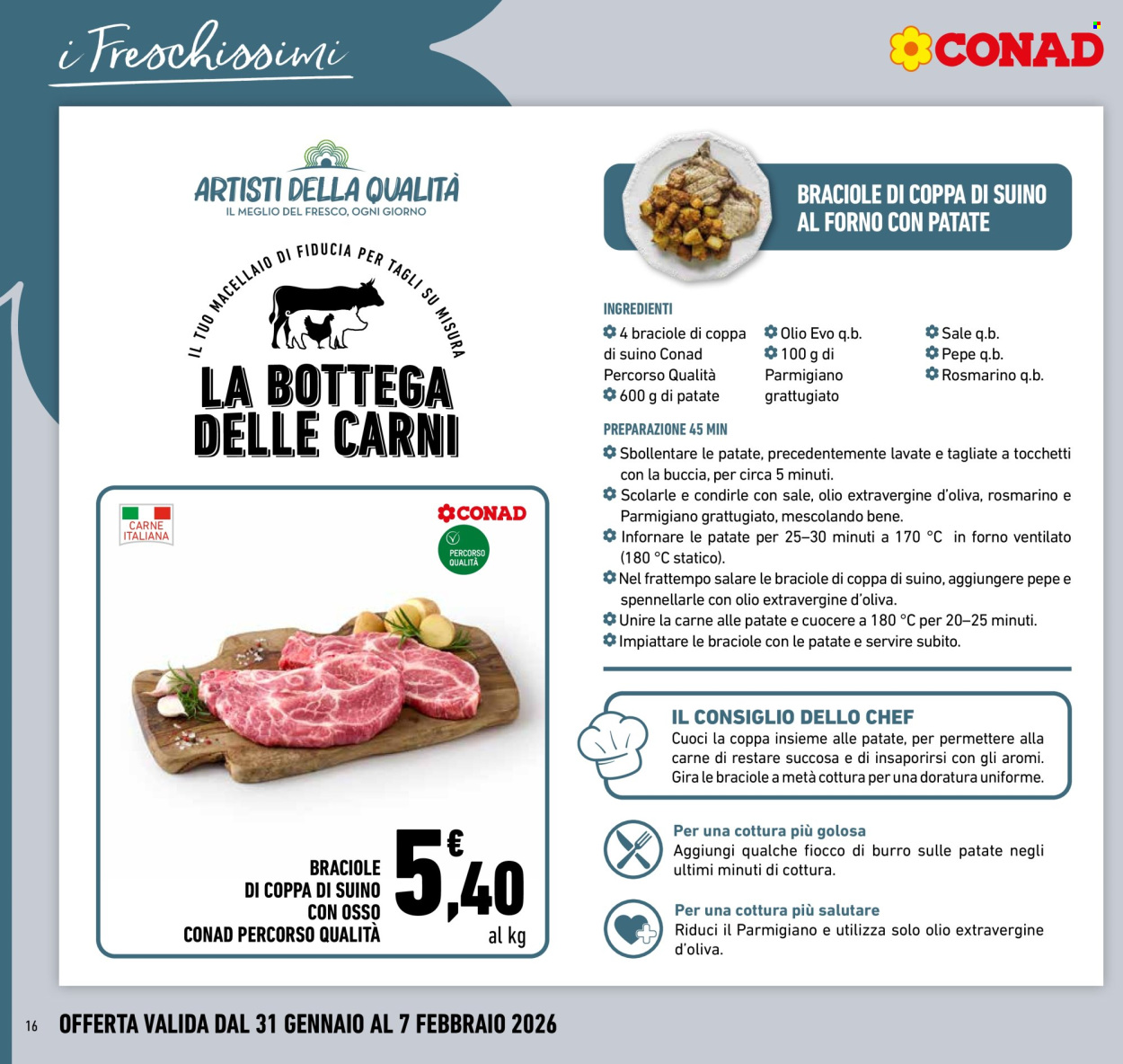Volantino Conad - 31/1/2026 - 7/2/2026. Pagina 16