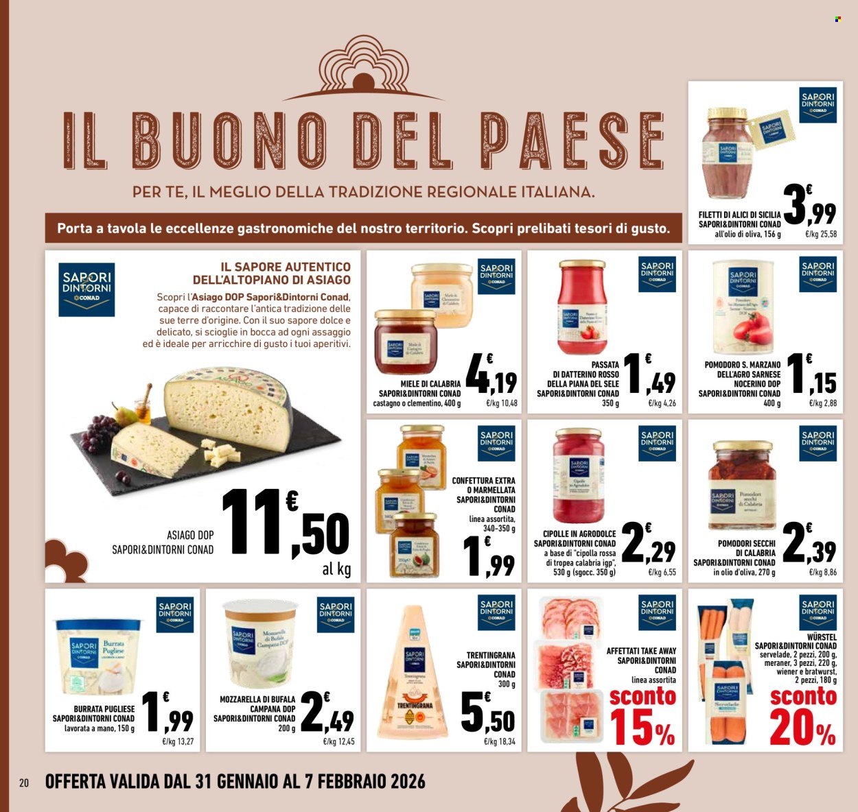 Volantino Conad - 31/1/2026 - 7/2/2026. Pagina 20