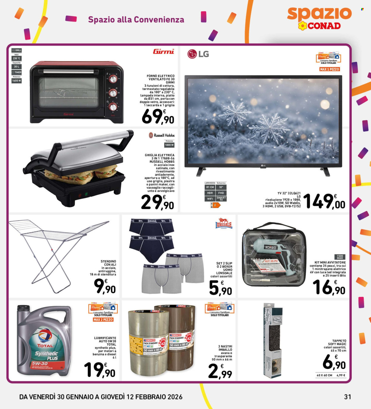 Volantino Spazio Conad - 30/1/2026 - 12/2/2026. Pagina 31