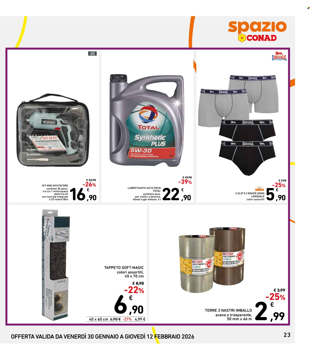 Volantino Spazio Conad - 30/1/2026 - 12/2/2026. Pagina 23
