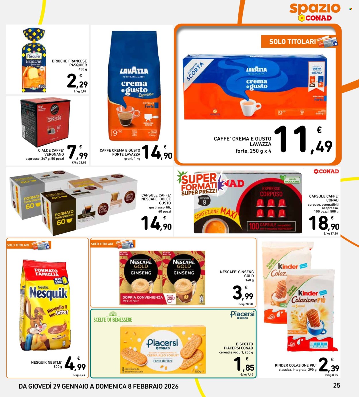 Volantino Spazio Conad - 29/1/2026 - 8/2/2026. Pagina 25