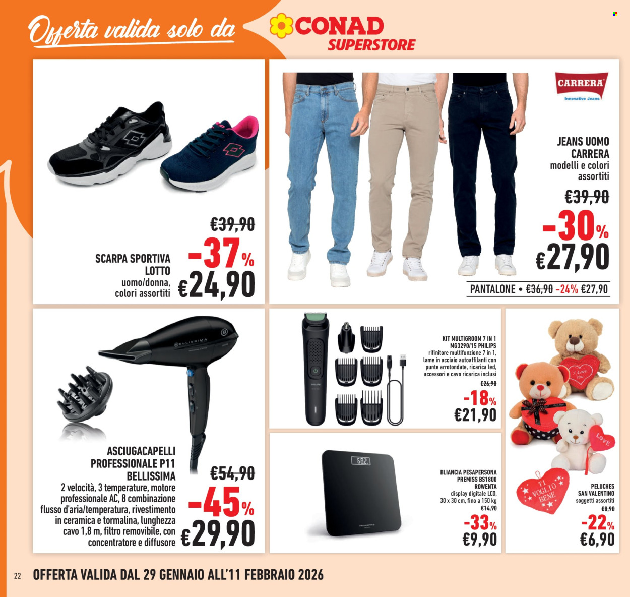 Volantino Conad Superstore - 29/1/2026 - 7/2/2026. Pagina 22