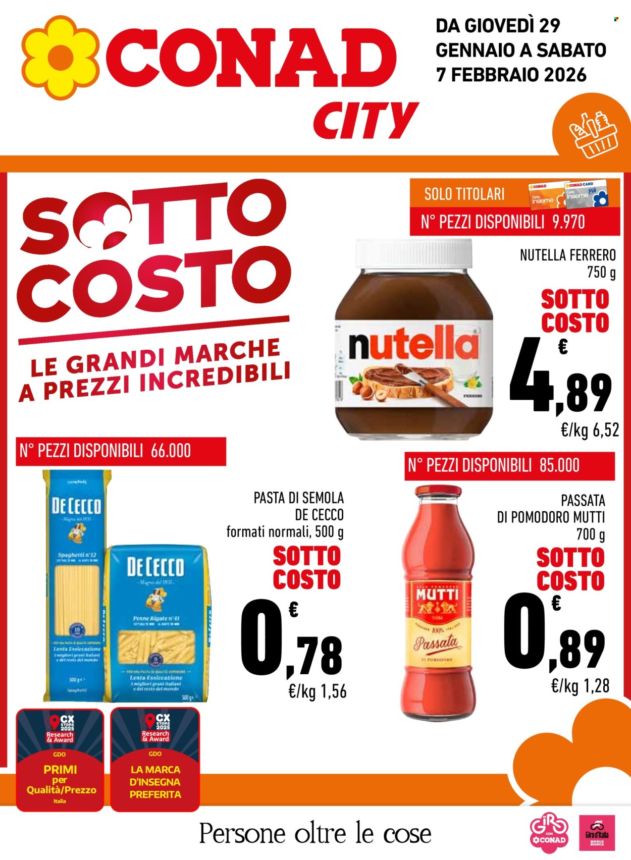 Volantino Conad City - 29/1/2026 - 7/2/2026. Pagina 1