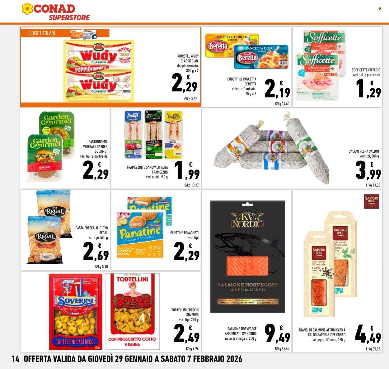 Volantino Conad Superstore - 29/1/2026 - 7/2/2026. Pagina 14