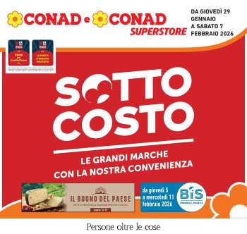 Volantino Conad Superstore - 29/1/2026 - 7/2/2026.