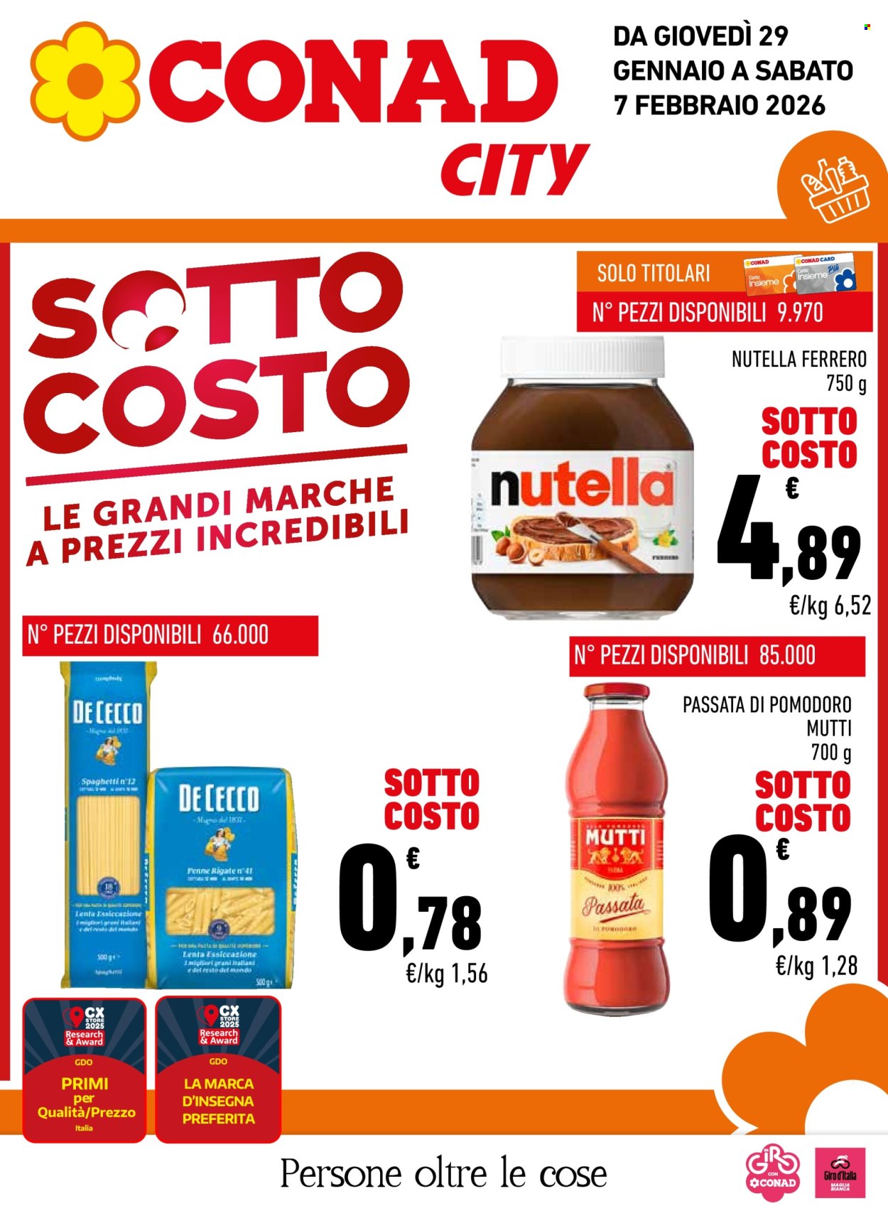 Volantino Conad - 29/1/2026 - 7/2/2026. Pagina 1