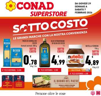 Volantino Conad Superstore - 29/1/2026 - 7/2/2026.
