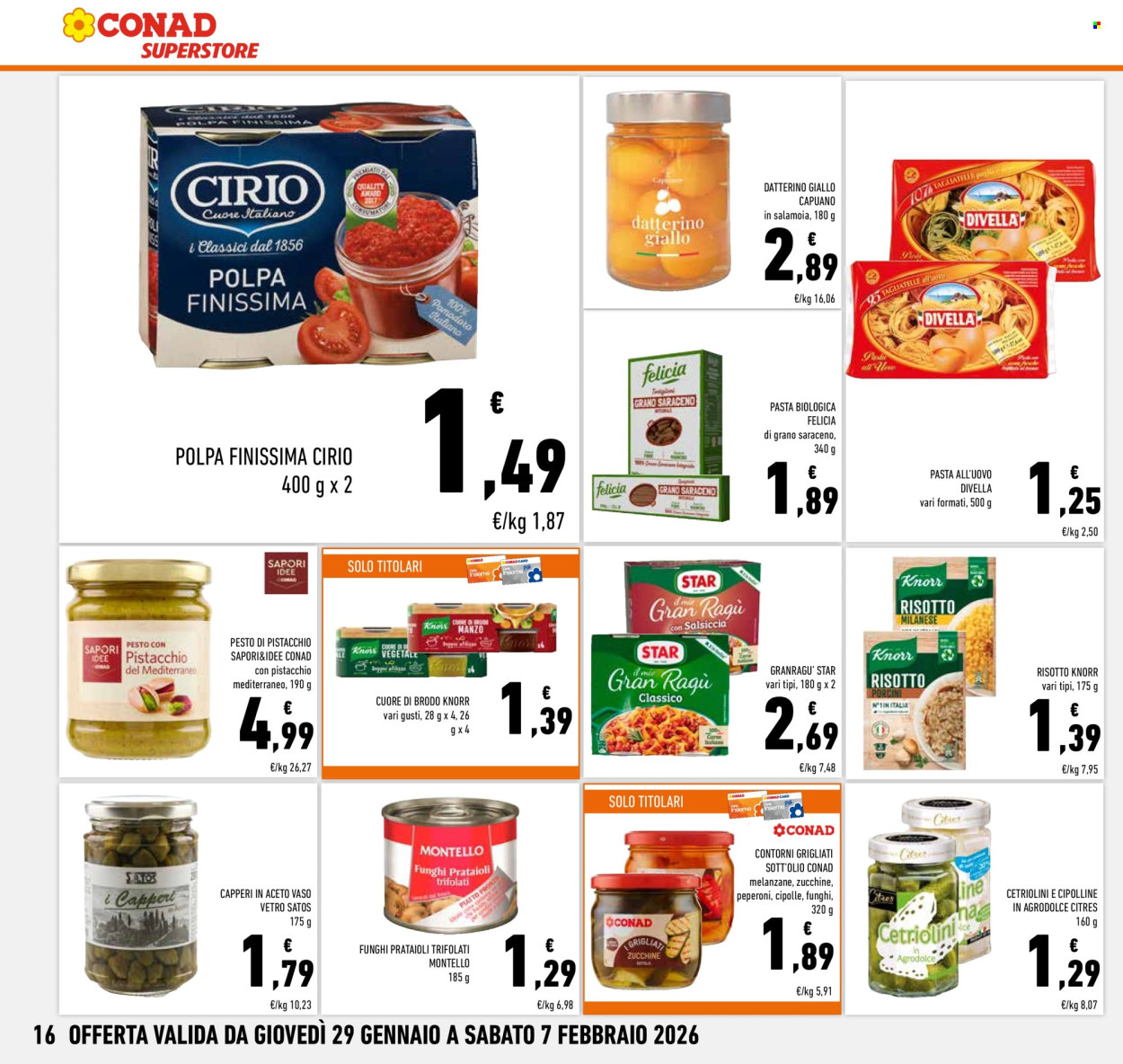 Volantino Conad Superstore - 29/1/2026 - 7/2/2026. Pagina 16