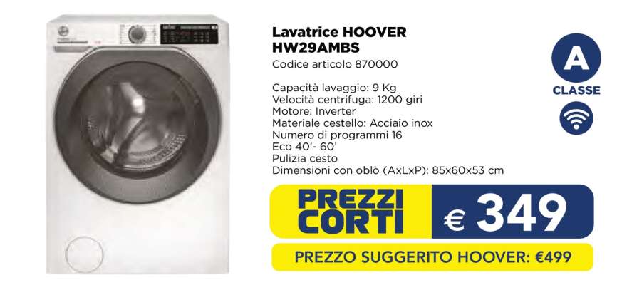 Lavatrice HOOVER HW29AMBS