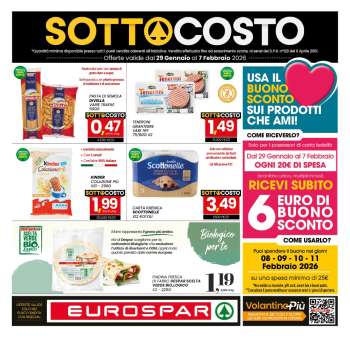 Volantino Eurospar - 29/1/2026 - 7/2/2026.