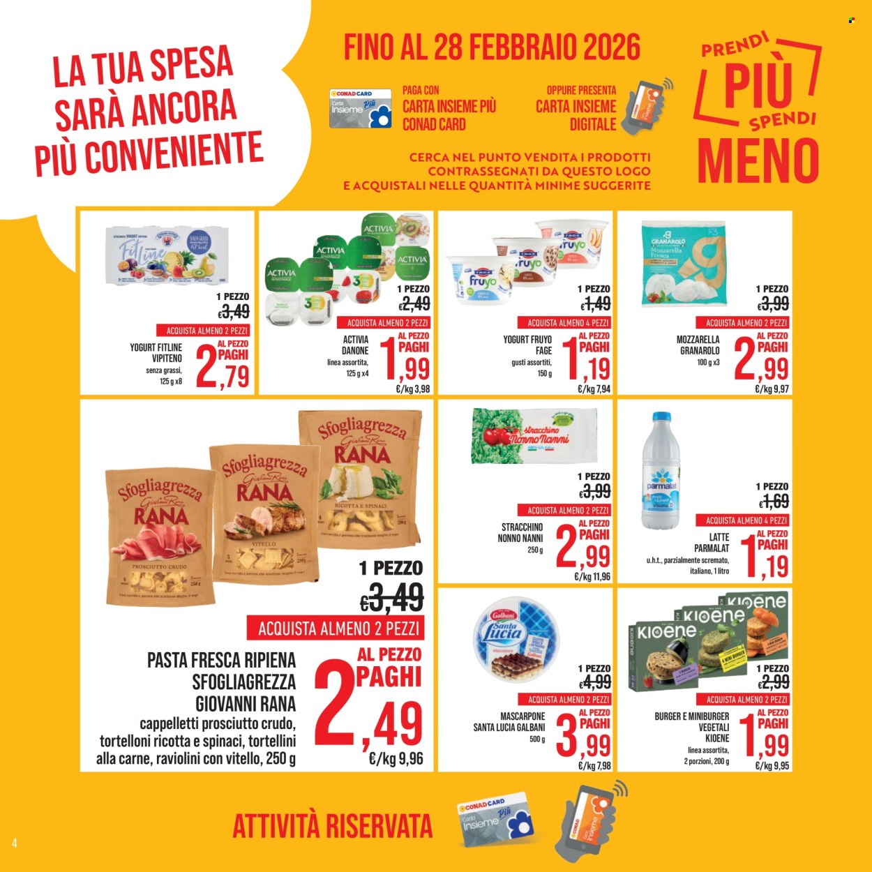 Volantino Spesa Facile Conad - 1/2/2026 - 28/2/2026. Pagina 4
