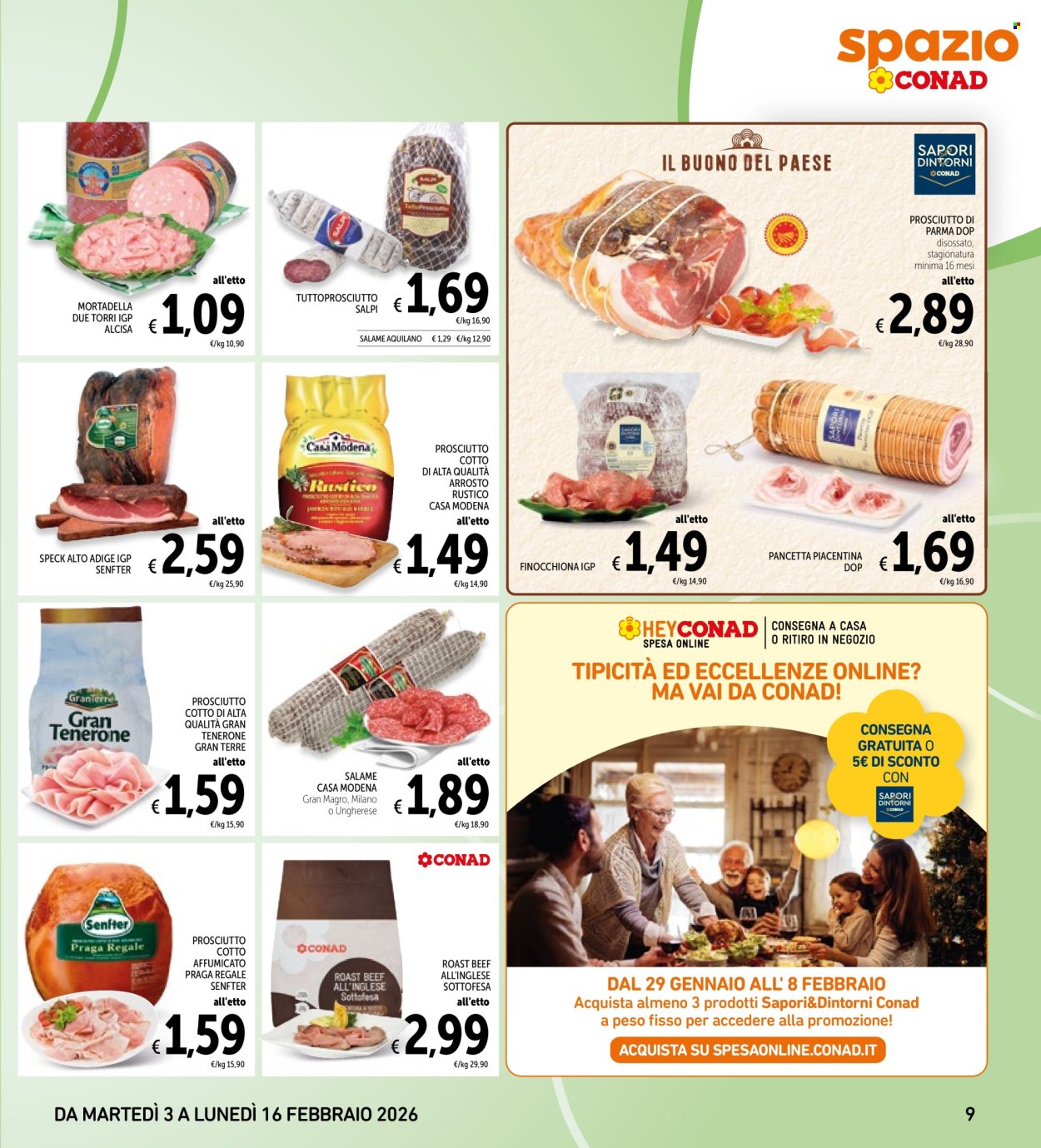 Volantino Spazio Conad - 3/2/2026 - 16/2/2026. Pagina 9