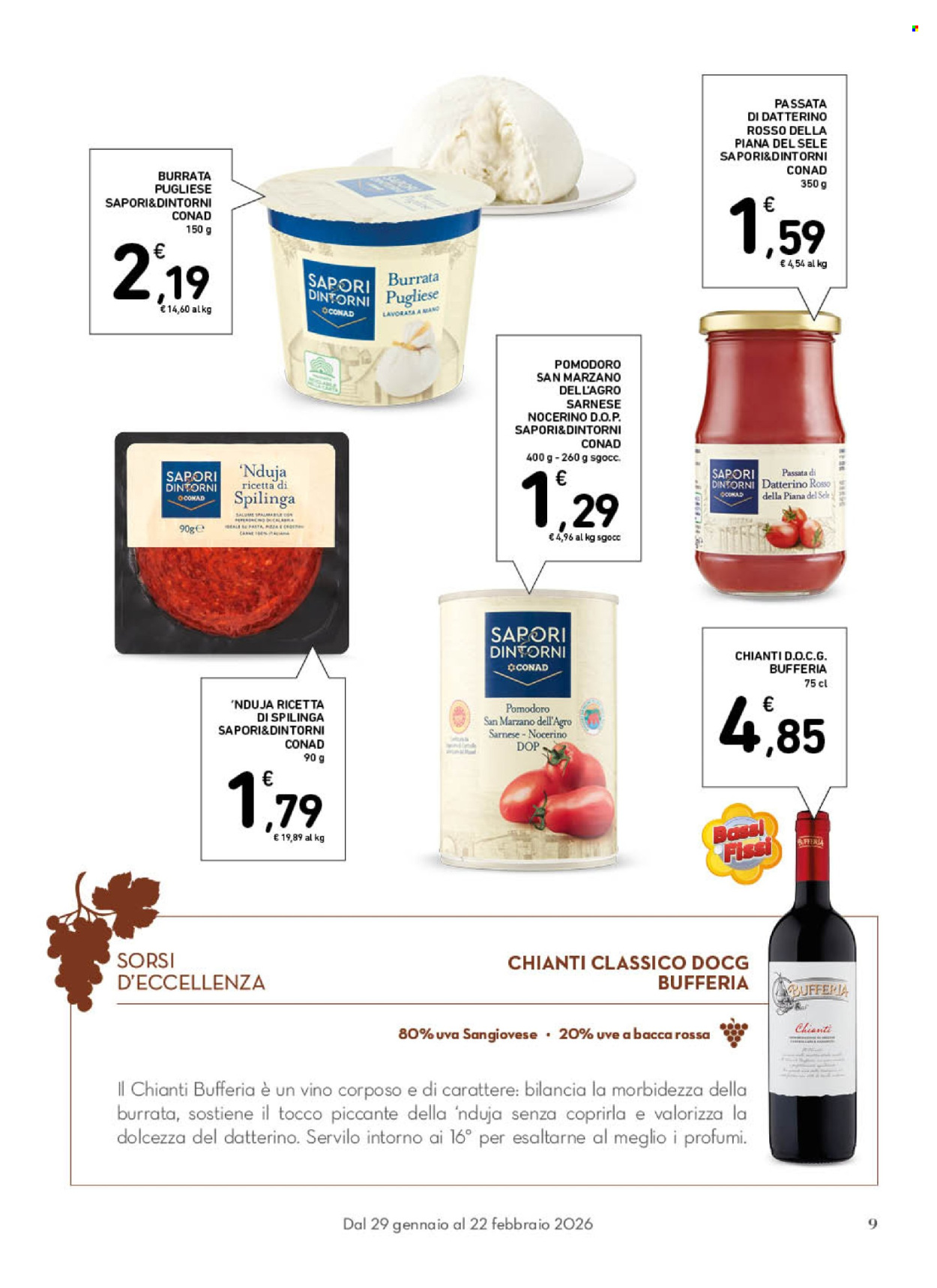 Volantino Conad - 29/1/2026 - 22/2/2026. Pagina 9