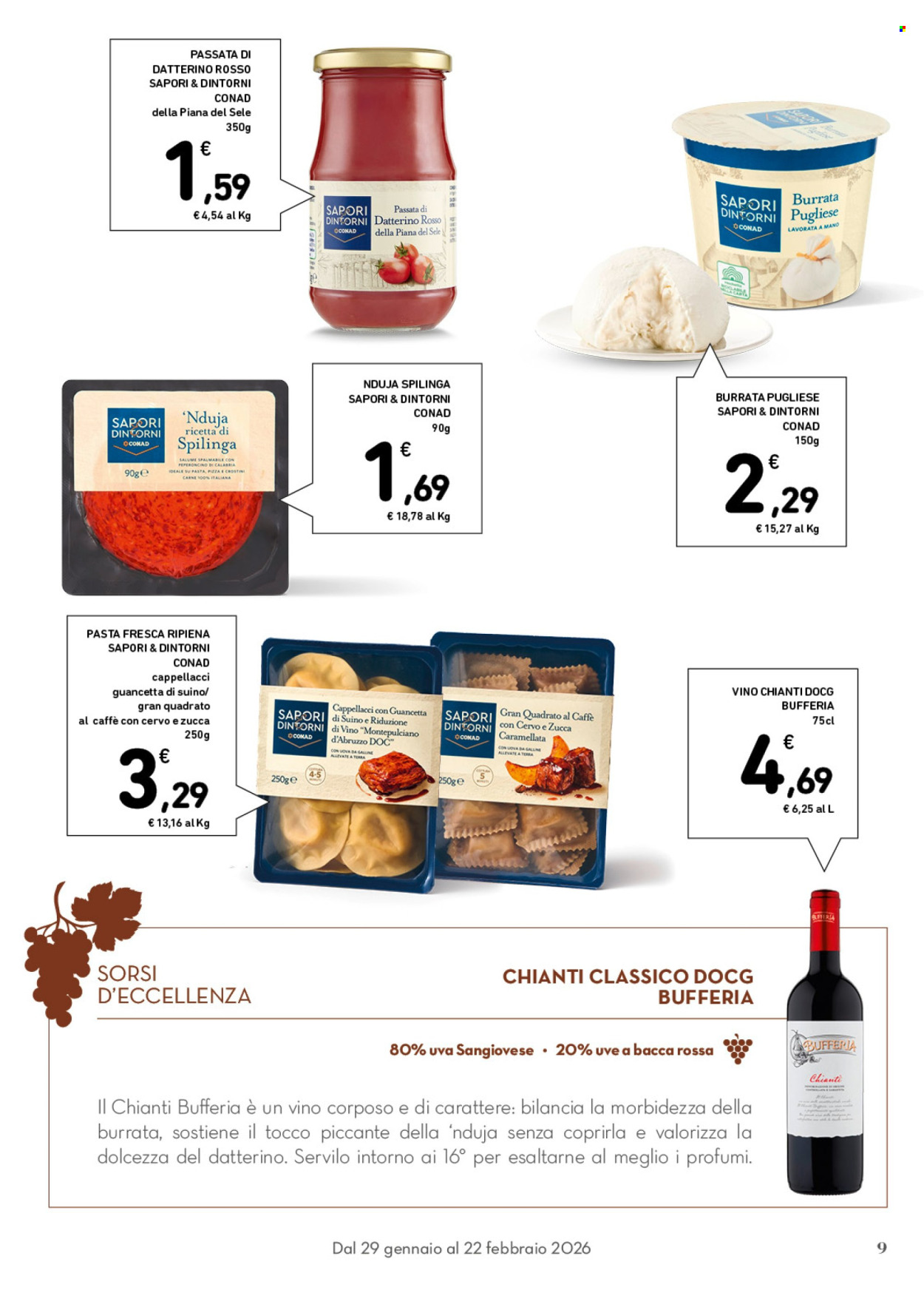Volantino Conad - 29/1/2026 - 22/2/2026. Pagina 9