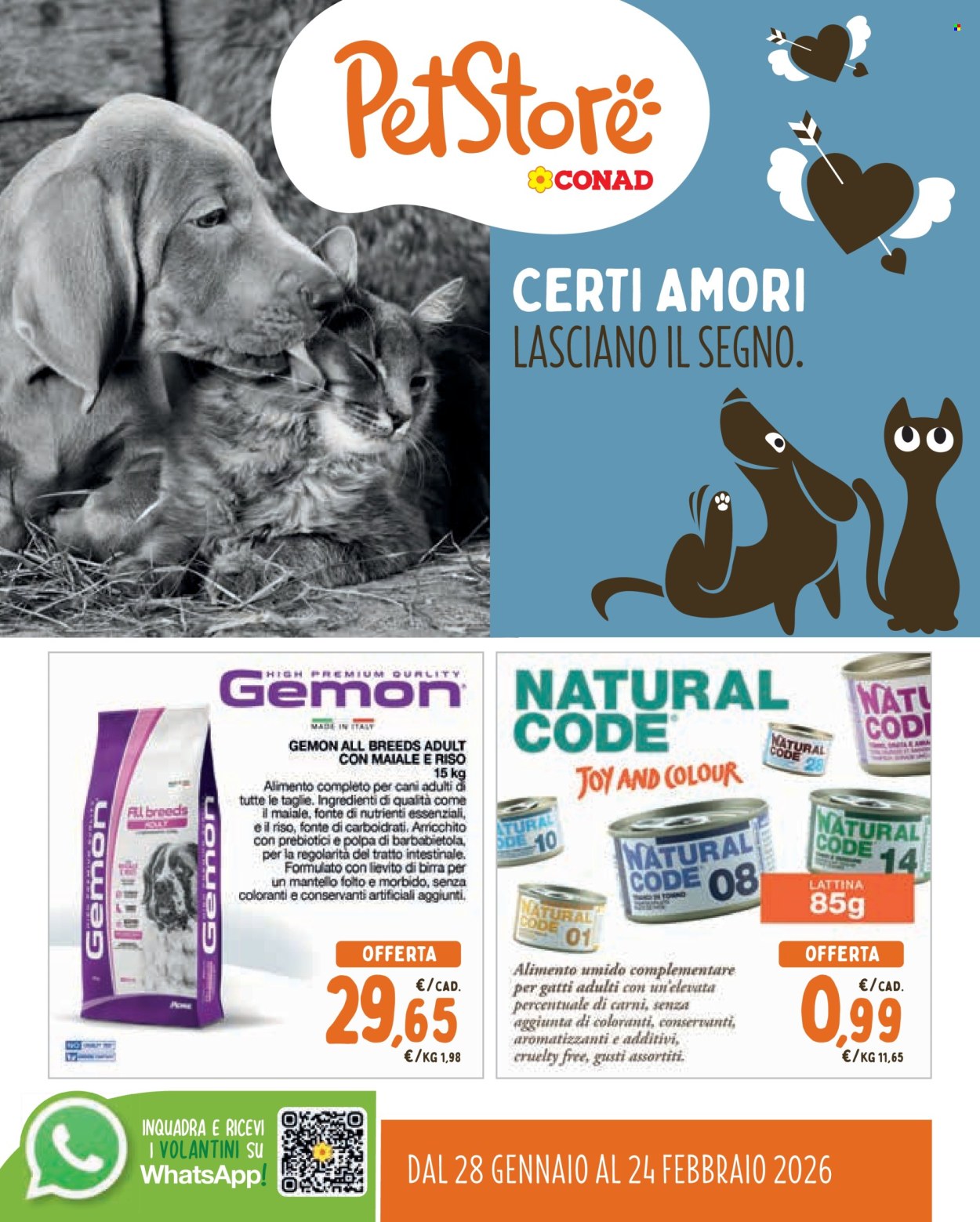 Volantino Pet Store Conad - 28/1/2026 - 24/2/2026. Pagina 1