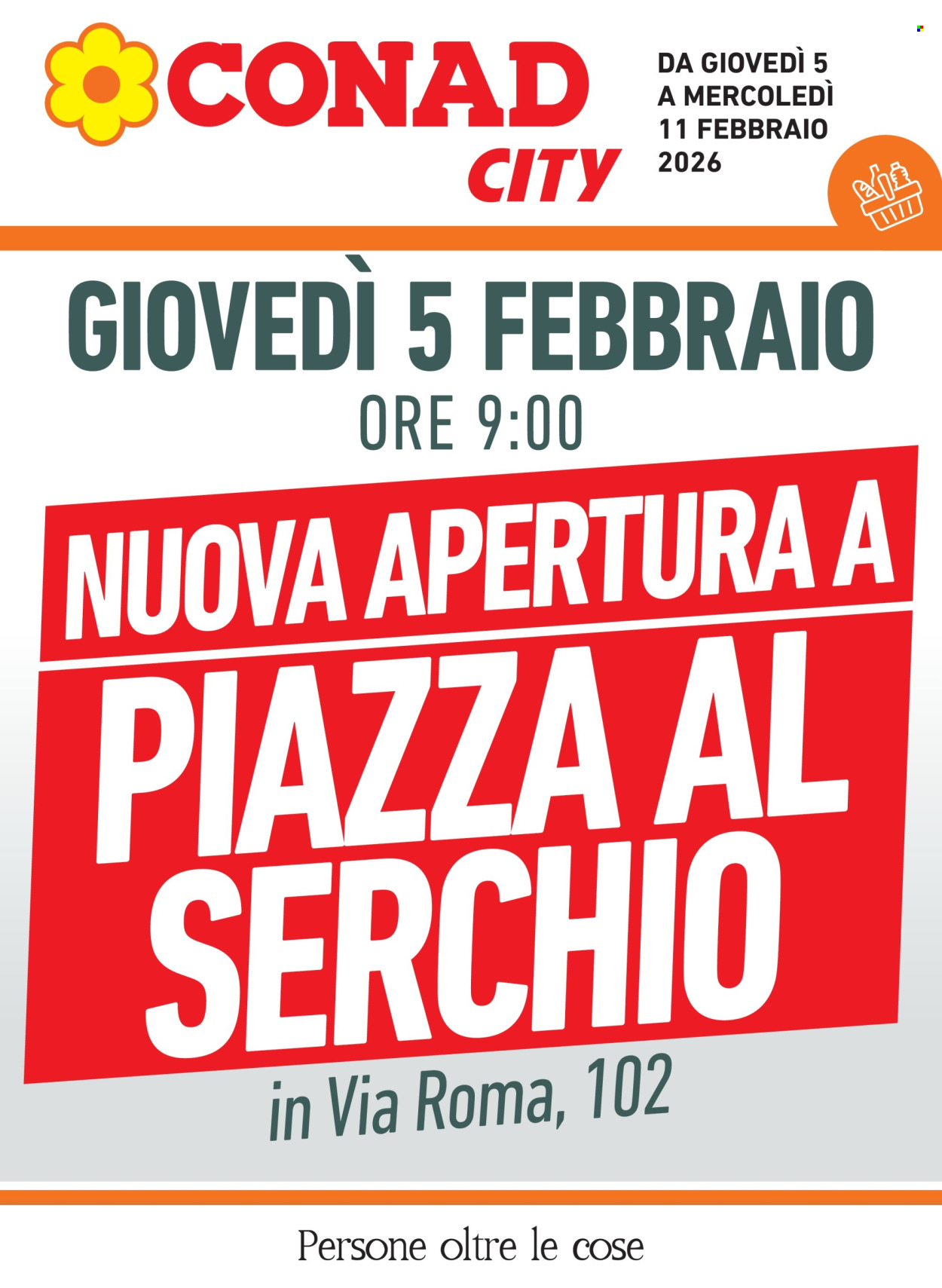 Volantino Conad City - 5/2/2026 - 11/2/2026. Pagina 1