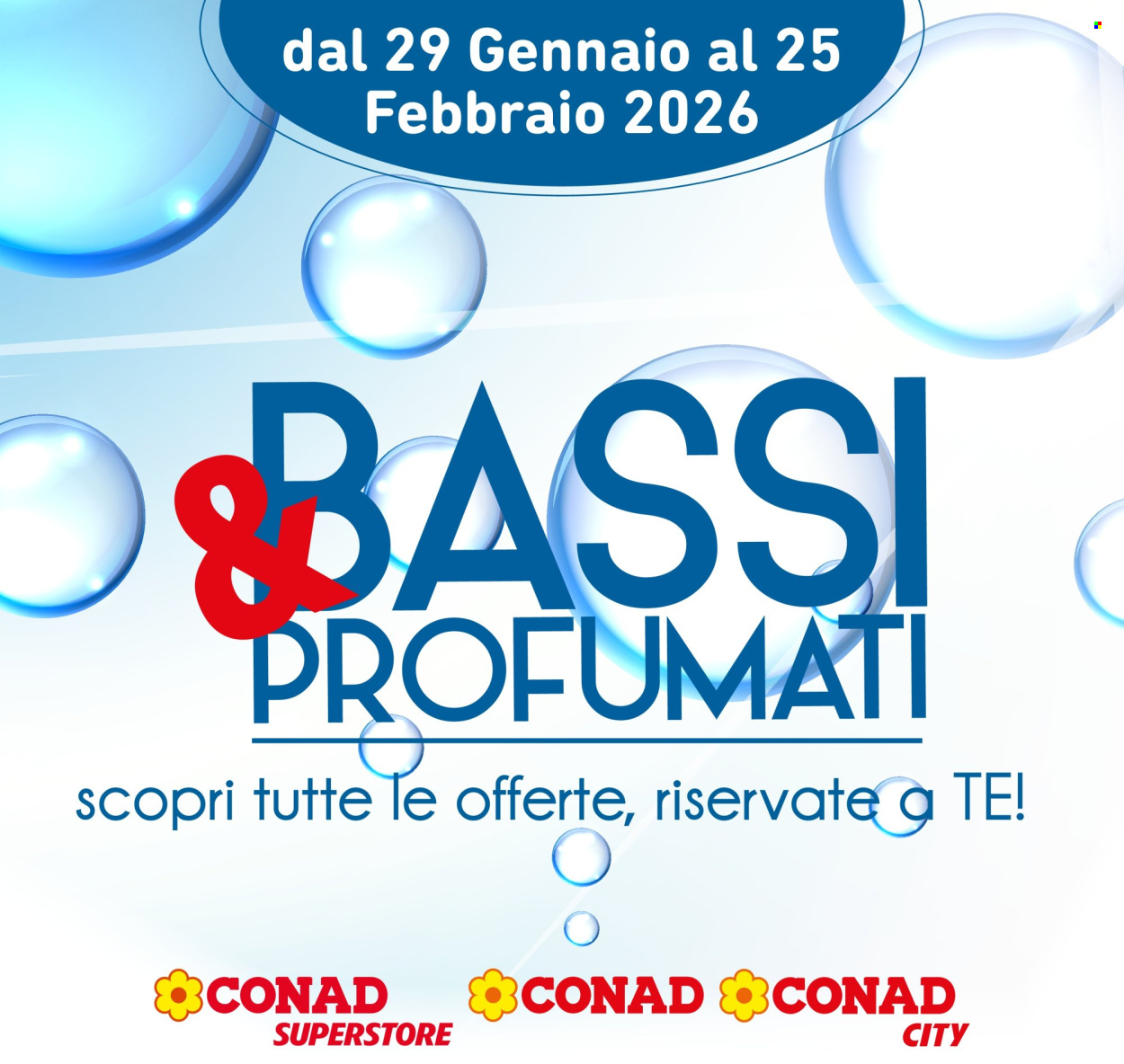 Volantino Conad - 29/1/2026 - 25/2/2026. Pagina 1