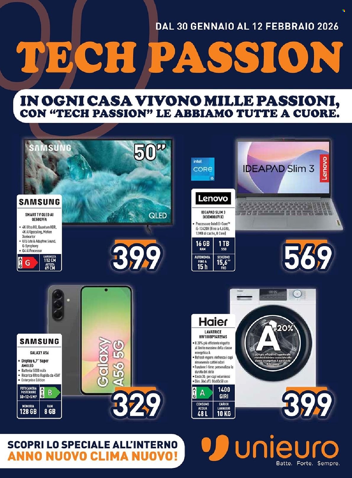 Volantino Unieuro - 30/1/2026 - 12/2/2026. Pagina 1